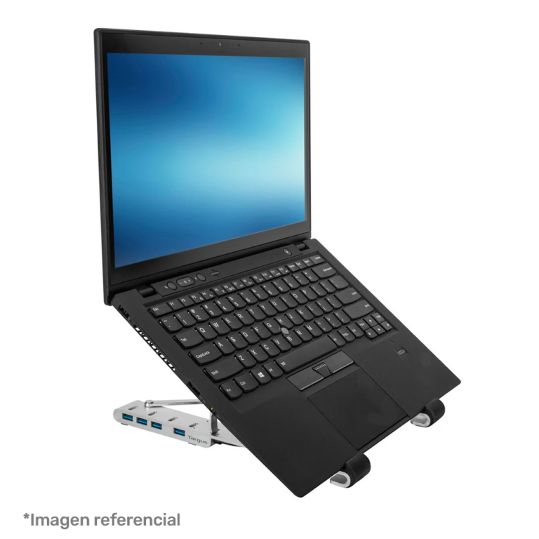 BASE TARGUS P/NOTEBOOK 10"-15.6" CON HUB USB 4-PORT PLEGABLE ALUMINIO (AWU100205GL)