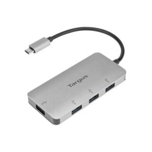 Hub Usb-C Targus 4 Puertos de Usb-A 3.0 Gris