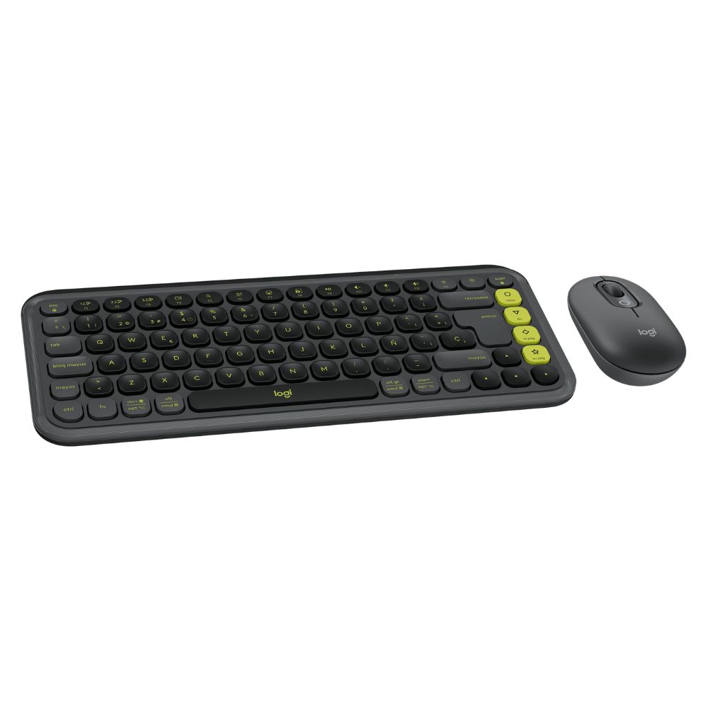 Teclado Y Mouse Logitech Pop Icon Bluetooth Inalámbrico Sp Copilot Grafito - Imagen 2