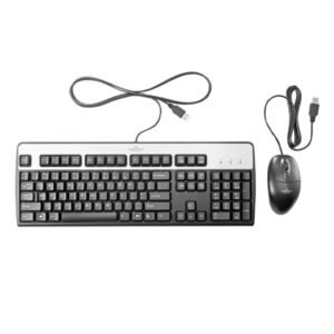 Kit Teclado Y Mouse Hpe en Inglés con Cable Usb Negro