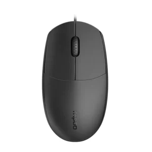 Mouse óptico Rapoo N100 Ambidiestro con Cable Negro