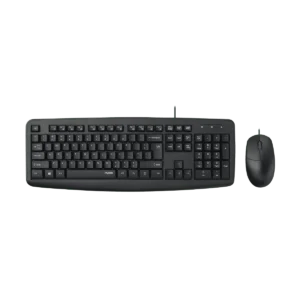 Kit Teclado y Mouse Rapoo con Cable USB Negro